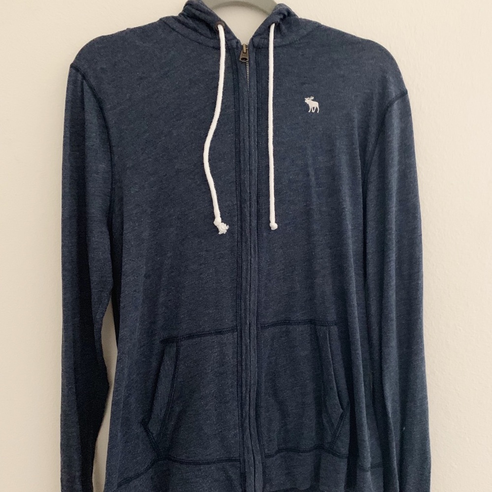 Abercrombie Logo Zip-Up Sweatshirt, Men’s Small